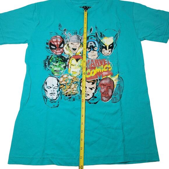 Marvel Men's Team-Ups Group Shot Superheroes T-Shirt M Medium Teal - Picture 5 of 6